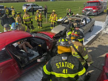 article image - Mock crash 4 (pulling out student in white)